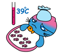 Bluecat the first words sticker #3782551