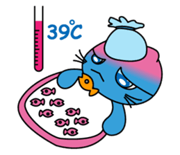 Bluecat the first words sticker #3782551