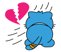 Bluecat the first words sticker #3782552