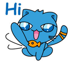 Bluecat the first words sticker #3782553