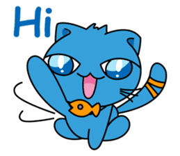 Bluecat the first words sticker #3782553