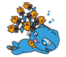 Bluecat the first words sticker #3782555