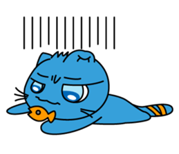 Bluecat the first words sticker #3782556