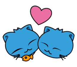 Bluecat the first words sticker #3782559