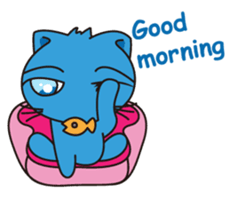 Bluecat the first words sticker #3782560