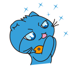 Bluecat the first words sticker #3782561