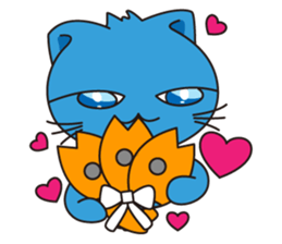 Bluecat the first words sticker #3782562