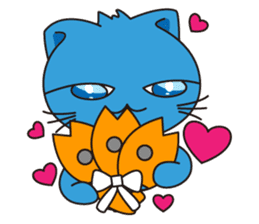 Bluecat the first words sticker #3782562