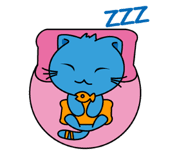 Bluecat the first words sticker #3782563