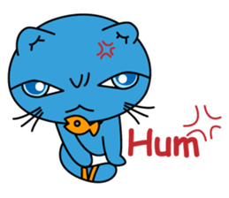 Bluecat the first words sticker #3782564