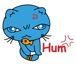 Bluecat the first words sticker #3782564