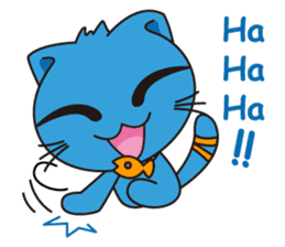 Bluecat the first words sticker #3782566