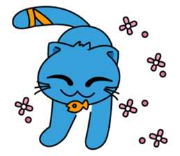 Bluecat the first words sticker #3782568