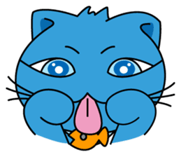 Bluecat the first words sticker #3782569
