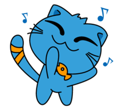 Bluecat the first words sticker #3782570