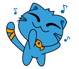 Bluecat the first words sticker #3782570