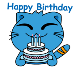 Bluecat the first words sticker #3782572