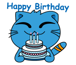 Bluecat the first words sticker #3782572