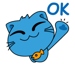 Bluecat the first words sticker #3782573
