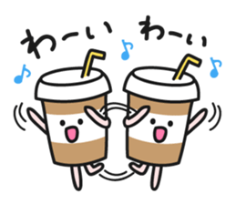Cafe an lait-chan sticker #3782586