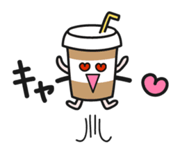 Cafe an lait-chan sticker #3782590