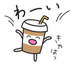 Cafe an lait-chan sticker #3782591
