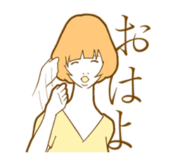 Sign Language Girl "YUMIKO" sticker #3783215