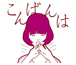 Sign Language Girl "YUMIKO" sticker #3783217