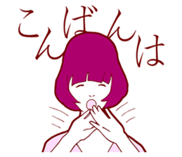 Sign Language Girl "YUMIKO" sticker #3783217