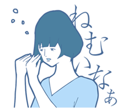 Sign Language Girl "YUMIKO" sticker #3783218