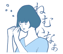 Sign Language Girl "YUMIKO" sticker #3783218