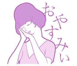 Sign Language Girl "YUMIKO" sticker #3783219