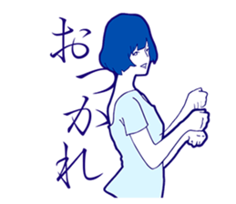 Sign Language Girl "YUMIKO" sticker #3783220