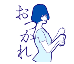 Sign Language Girl "YUMIKO" sticker #3783220