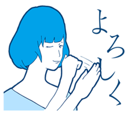 Sign Language Girl "YUMIKO" sticker #3783228