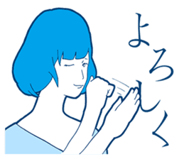 Sign Language Girl "YUMIKO" sticker #3783228