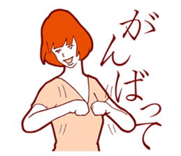 Sign Language Girl "YUMIKO" sticker #3783229