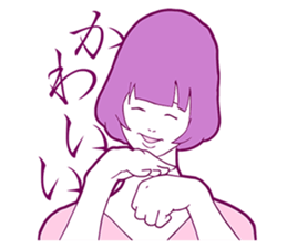 Sign Language Girl "YUMIKO" sticker #3783234