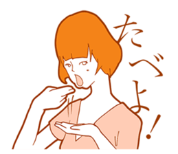 Sign Language Girl "YUMIKO" sticker #3783241