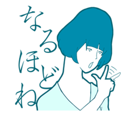 Sign Language Girl "YUMIKO" sticker #3783247