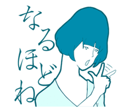 Sign Language Girl "YUMIKO" sticker #3783247
