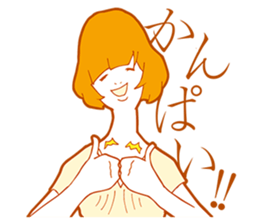 Sign Language Girl "YUMIKO" sticker #3783252