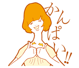 Sign Language Girl "YUMIKO" sticker #3783252