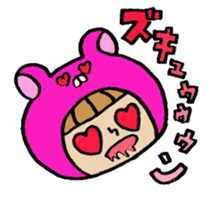 Kuma-gurumi Sumiko sticker #3783820