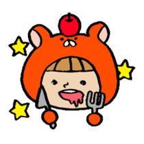 Kuma-gurumi Sumiko sticker #3783840