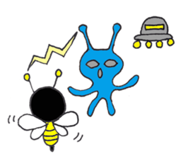 Don't bee scared!! sticker #3784049