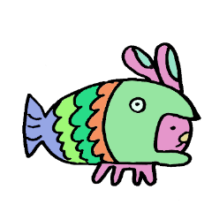 A loose rabbit sticker