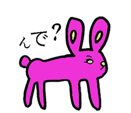 A loose rabbit sticker sticker #3784716
