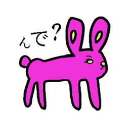 A loose rabbit sticker sticker #3784716