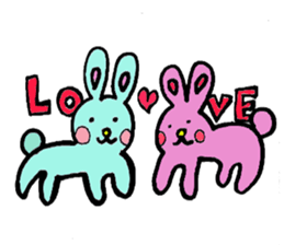 A loose rabbit sticker sticker #3784719